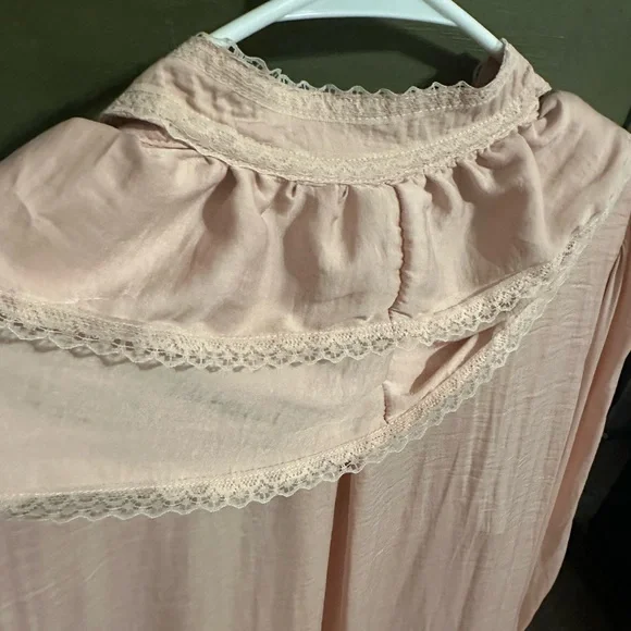 Pink Maxi Dress with ruffles NWT - Picture 5 of 16